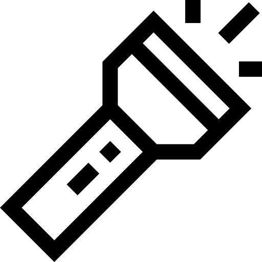 taschenlampe Basic Straight Lineal icon