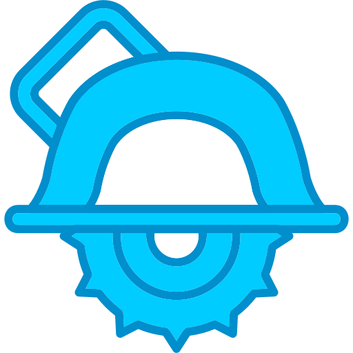 Circular saw Generic Blue icon