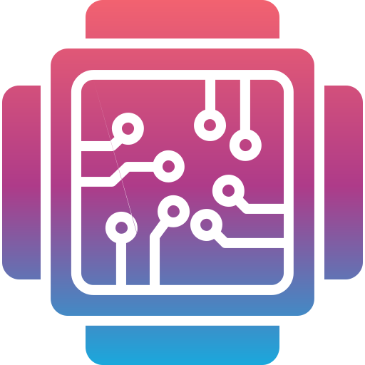 cpu Generic Flat Gradient Icône