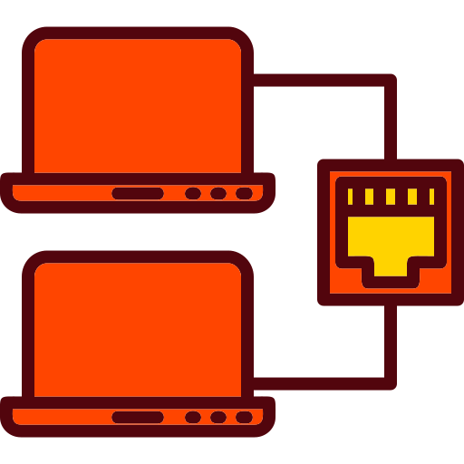 Lan Generic Outline Color icon