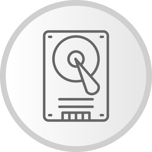 Hard disk Generic Grey icon