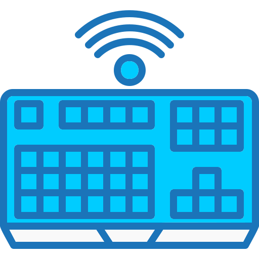 Wireless keyboard Generic Blue icon