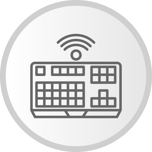 Wireless keyboard Generic Grey icon