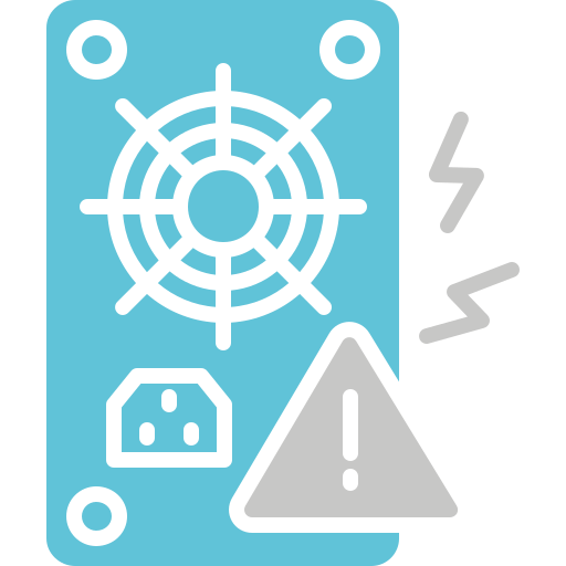 Short circuit Generic Blue icon