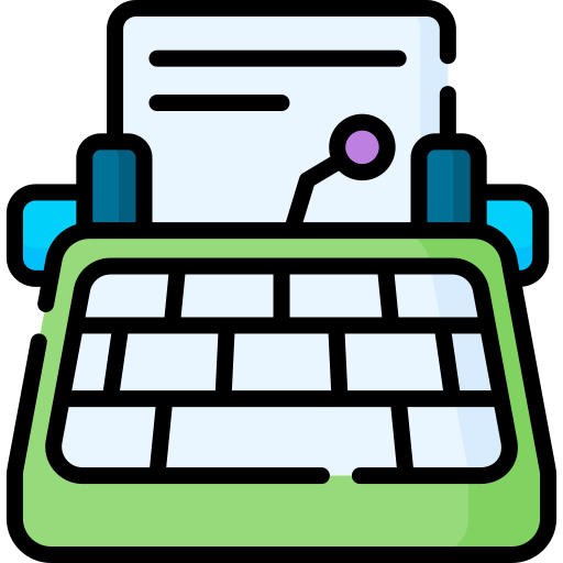 macchina da scrivere Special Lineal color icona