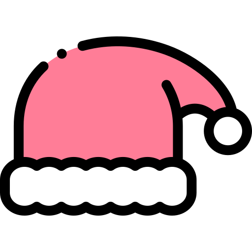 Santa hat Detailed Rounded Lineal color icon