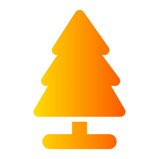 kerstboom Generic Flat Gradient icoon