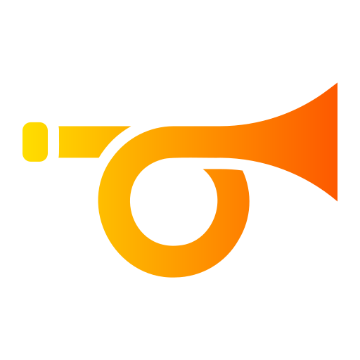 trompet Generic Flat Gradient icoon