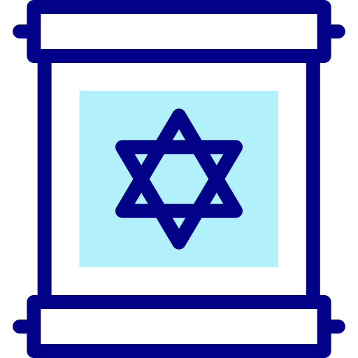 Torah Detailed Mixed Lineal color icon