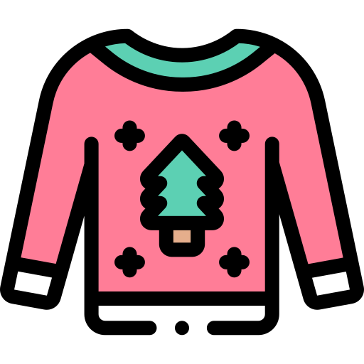 스웨터 Detailed Rounded Lineal color icon