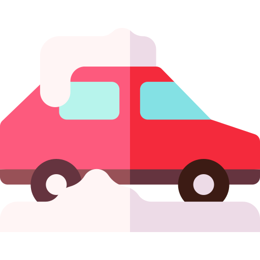samochód Basic Rounded Flat ikona