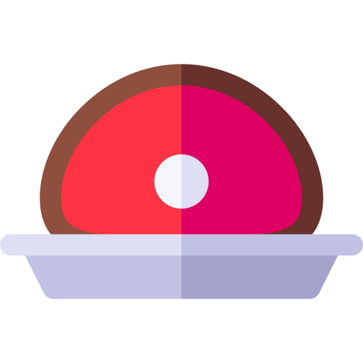 szynka Basic Rounded Flat ikona
