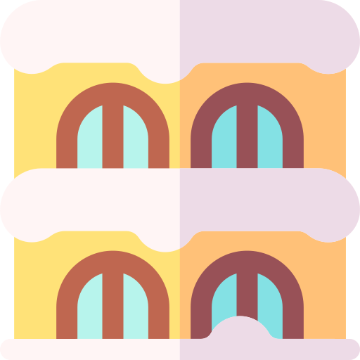 건물 Basic Rounded Flat icon