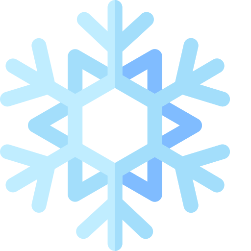 fiocco di neve Basic Rounded Flat icona