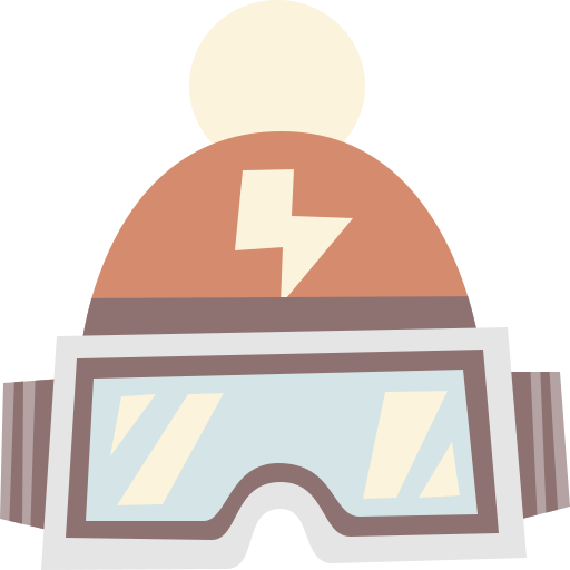 skibrille Cartoon Flat icon