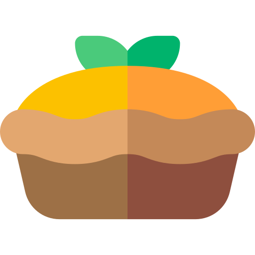 pastel de calabaza Basic Rounded Flat icono