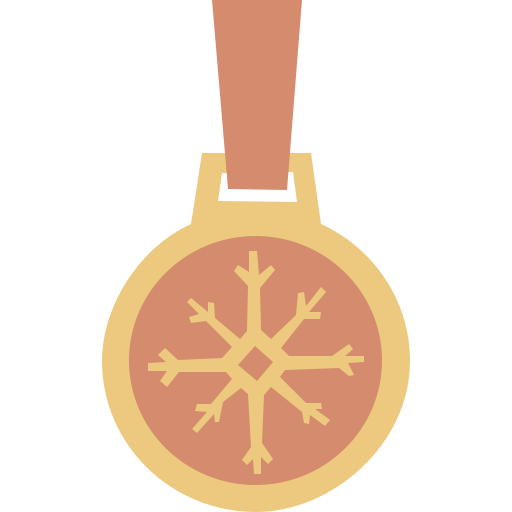 winter olympics Cartoon Flat icon