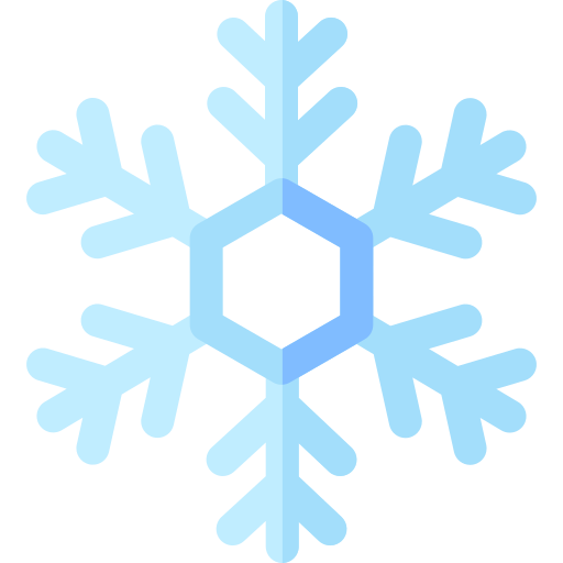 copo de nieve Basic Rounded Flat icono