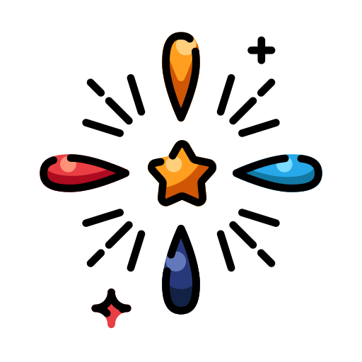 vuurwerk Generic Outline Color icoon