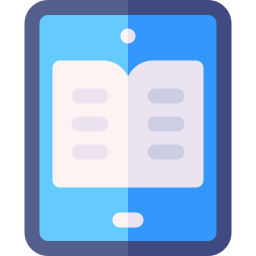 libro electronico Basic Rounded Flat icono