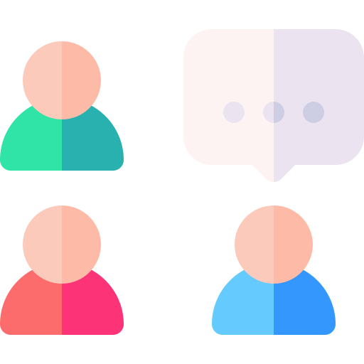 conversazione Basic Rounded Flat icona
