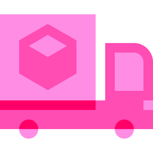 Delivery truck Basic Sheer Flat icon