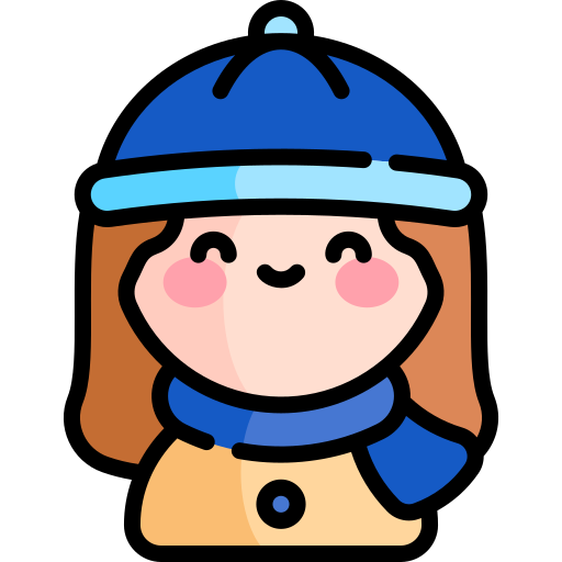 mädchen Kawaii Lineal color icon