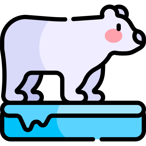 Polar Bear Kawaii Lineal color icon