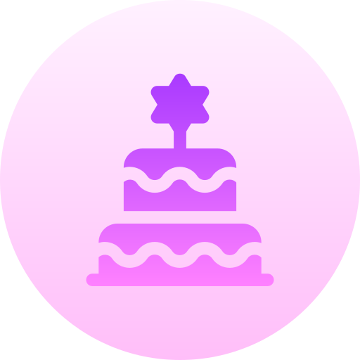 gâteau Basic Gradient Circular Icône