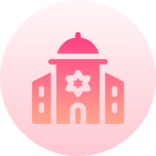 Synagogue Basic Gradient Circular icon