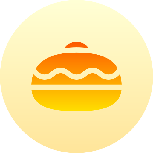 Sufganiyah Basic Gradient Circular icon