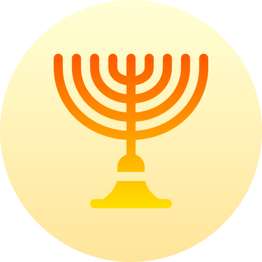 menorah Basic Gradient Circular icon