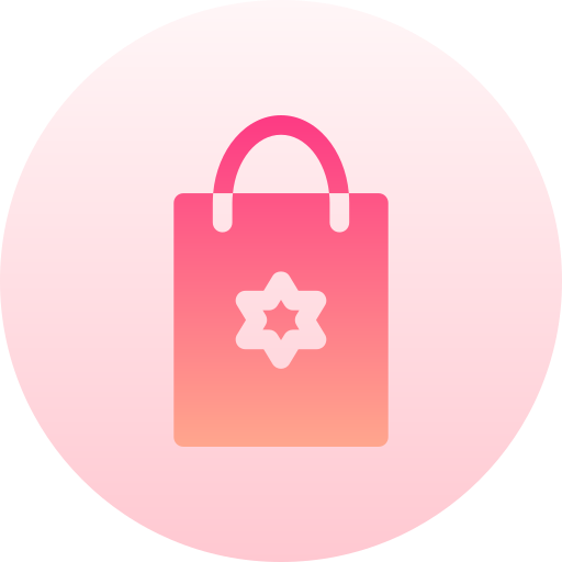 쇼핑백 Basic Gradient Circular icon