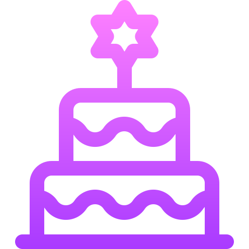 ケーキ Basic Gradient Lineal color icon