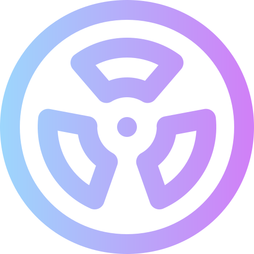 원자력 에너지 Super Basic Rounded Gradient icon