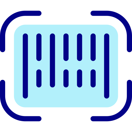 Barcode Detailed Mixed Lineal color icon