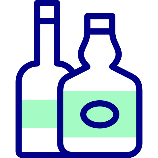 Алкоголь Detailed Mixed Lineal color иконка