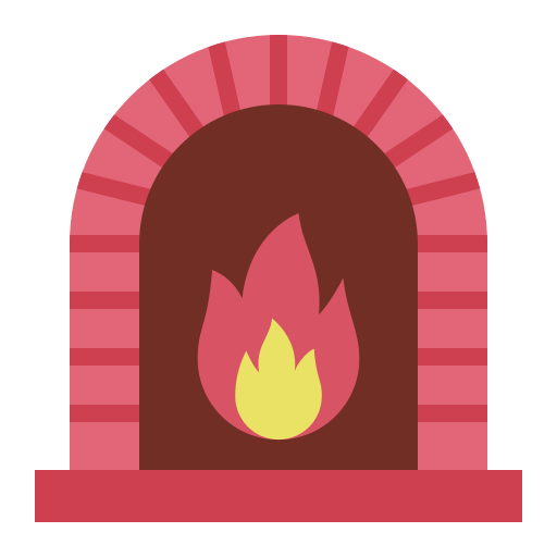 cheminée Generic Flat Icône