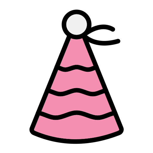 czapka imprezowa Generic Outline Color ikona
