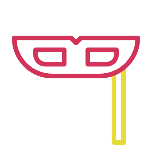 マスク Generic Outline Color icon