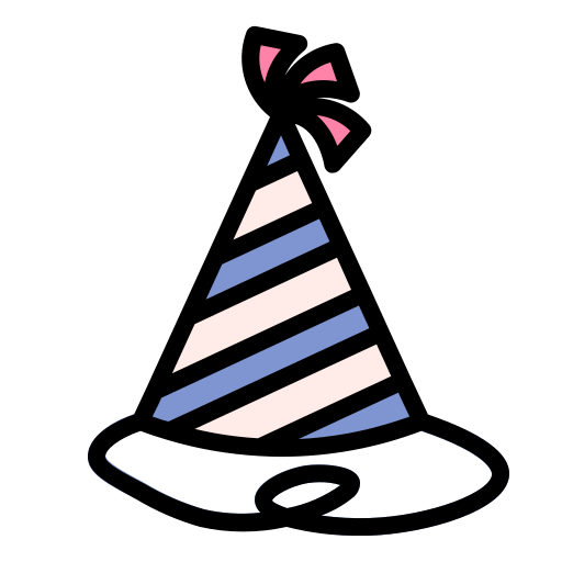 Party Hat Generic Outline Color icon