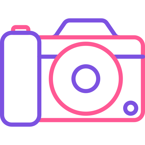 camera Generic Outline Color icoon