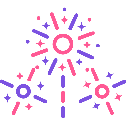 Fireworks  Generic Outline Color icon