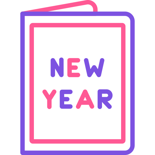 New Year Generic Outline Color icon