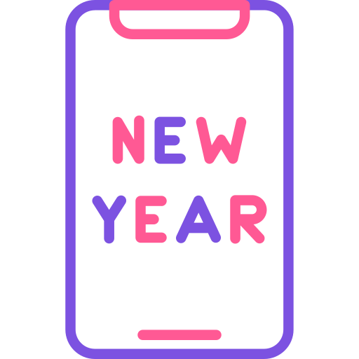 New Year Generic Outline Color icon