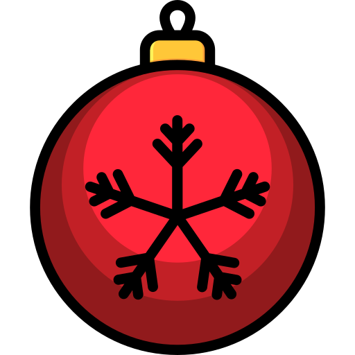 クリスマスボール Generic Outline Color icon
