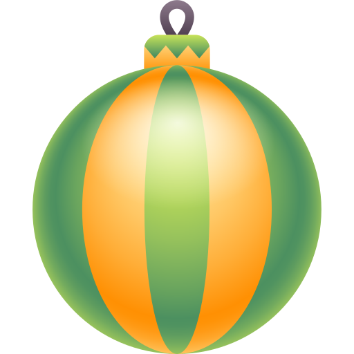 pelota de navidad Generic Flat Gradient icono