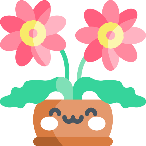 gerbera Kawaii Flat icon