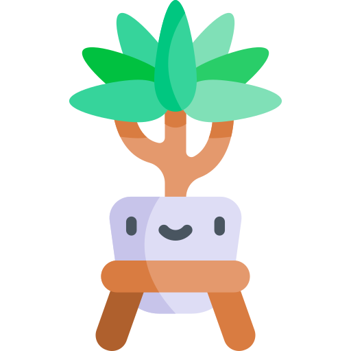 Dragon tree Kawaii Flat icon