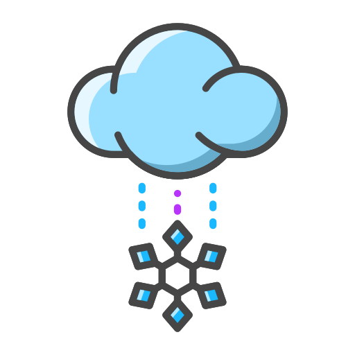 Snow Generic Outline Color icon